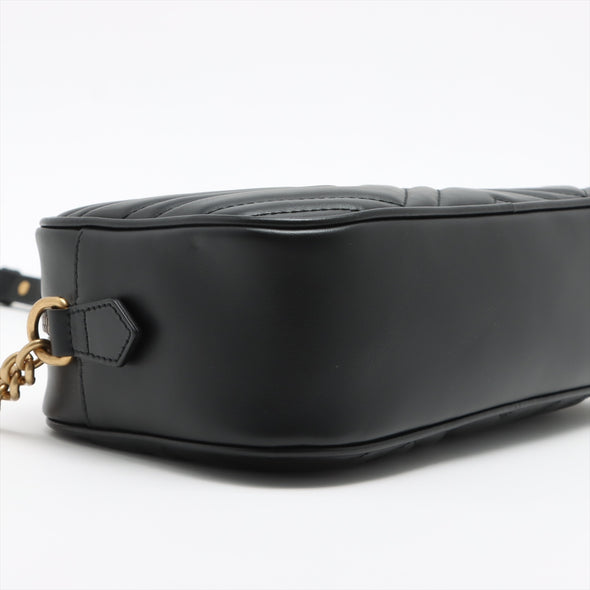 Gucci Black GG Marmont Matelasse Small Shoulder Bag - 3 [Clearance Sale]
