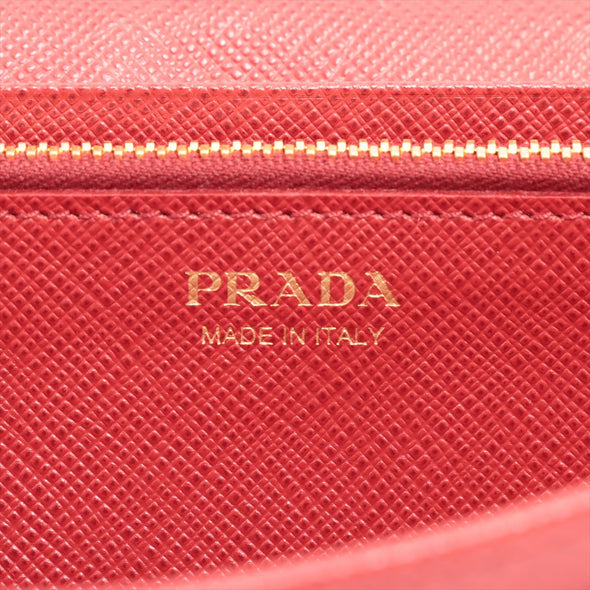Fuoco Large Saffiano Metal Leather Wallet