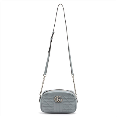 Gucci Grey GG Marmont Matelasse Small Shoulder Bag [Clearance Sale]