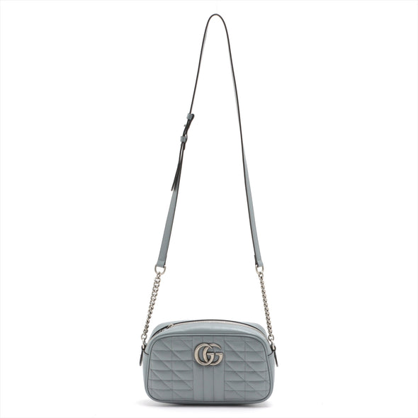 Gucci Grey GG Marmont Matelasse Small Shoulder Bag [Clearance Sale]