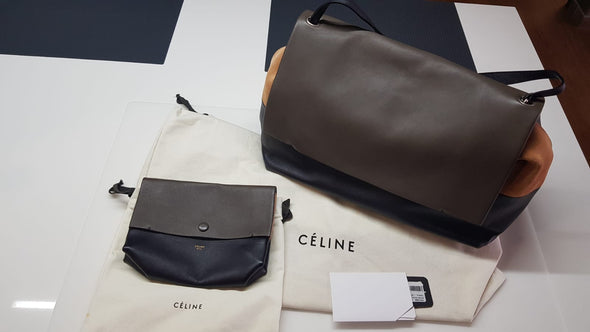 Celine Anthracite Multicolor Shoulder Bag