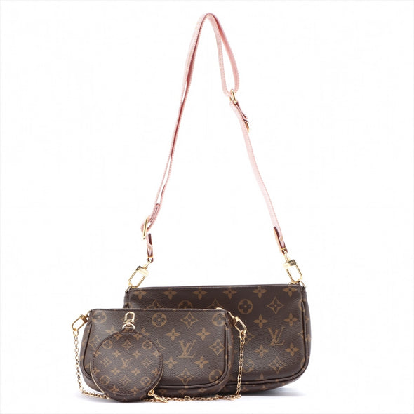 Louis Vuitton Rose Clair Monogram Canvas Multi Pochette - 5